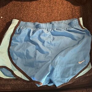 Nike Women's Light Blue Athletic Shorts